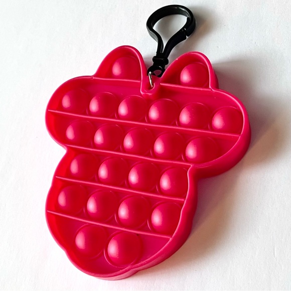 NWOT Disney Minnie Mouse Fidget Popper Keychain - Picture 2 of 5